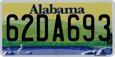 AL license plate 62DA693