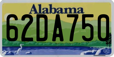 AL license plate 62DA750