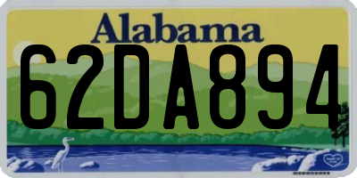 AL license plate 62DA894
