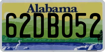 AL license plate 62DB052