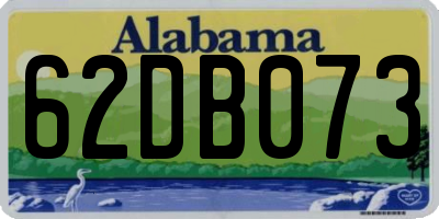 AL license plate 62DB073