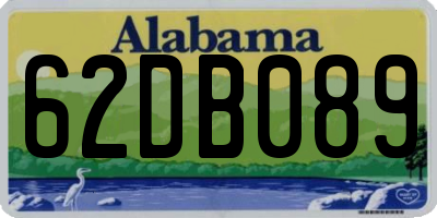 AL license plate 62DB089