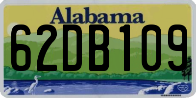 AL license plate 62DB109
