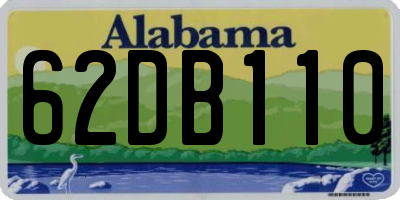 AL license plate 62DB110