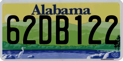 AL license plate 62DB122