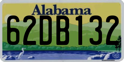 AL license plate 62DB132