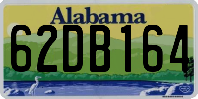 AL license plate 62DB164