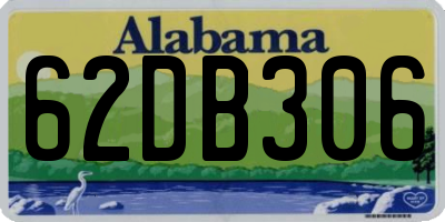 AL license plate 62DB306
