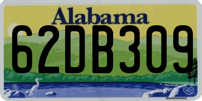 AL license plate 62DB309