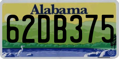 AL license plate 62DB375