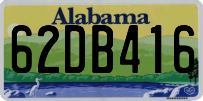 AL license plate 62DB416