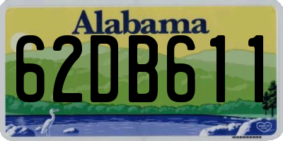 AL license plate 62DB611