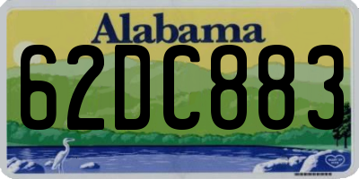 AL license plate 62DC883
