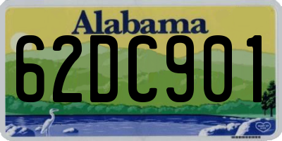 AL license plate 62DC901