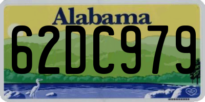 AL license plate 62DC979