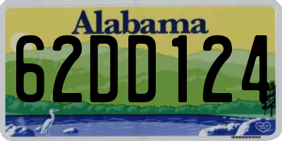 AL license plate 62DD124