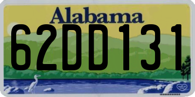 AL license plate 62DD131