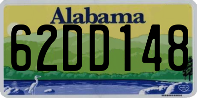AL license plate 62DD148