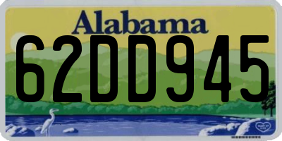 AL license plate 62DD945