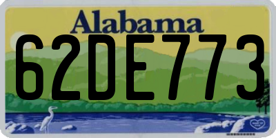 AL license plate 62DE773