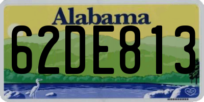 AL license plate 62DE813