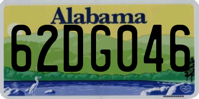 AL license plate 62DG046