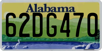 AL license plate 62DG470