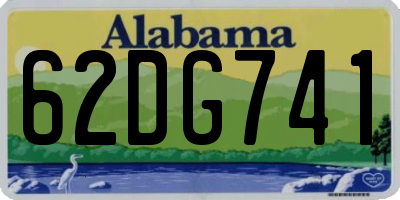 AL license plate 62DG741