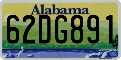 AL license plate 62DG891
