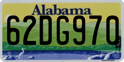 AL license plate 62DG970