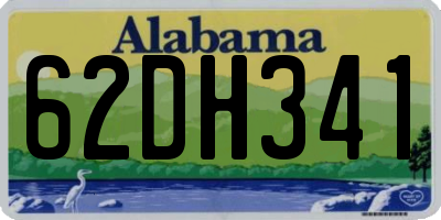 AL license plate 62DH341