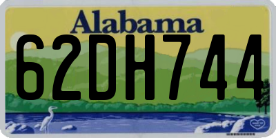 AL license plate 62DH744