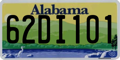 AL license plate 62DI101