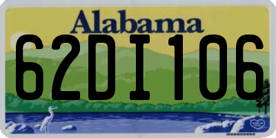 AL license plate 62DI106