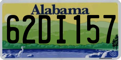 AL license plate 62DI157