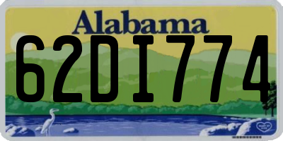 AL license plate 62DI774