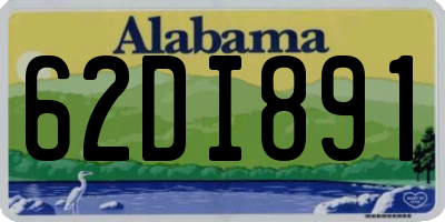 AL license plate 62DI891