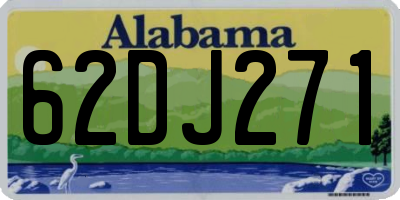 AL license plate 62DJ271