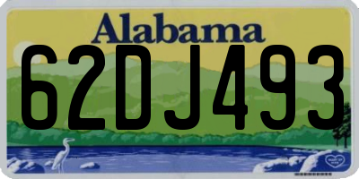 AL license plate 62DJ493