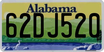 AL license plate 62DJ520