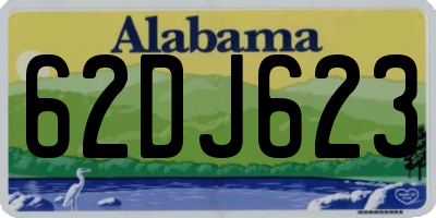 AL license plate 62DJ623