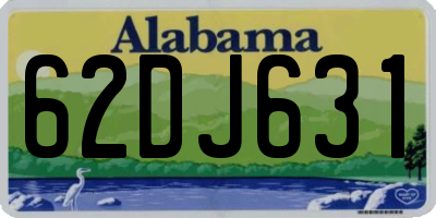AL license plate 62DJ631