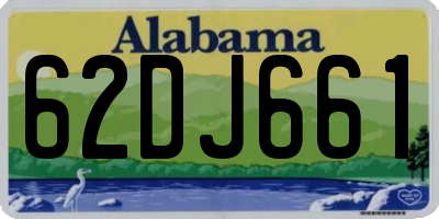 AL license plate 62DJ661