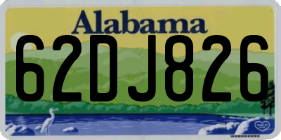 AL license plate 62DJ826