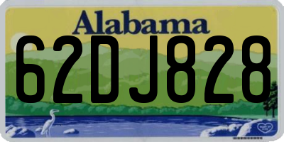 AL license plate 62DJ828