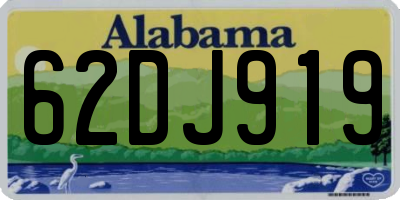 AL license plate 62DJ919
