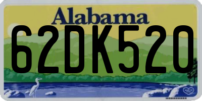 AL license plate 62DK520