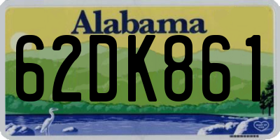 AL license plate 62DK861