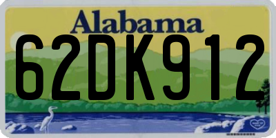 AL license plate 62DK912