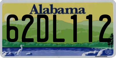 AL license plate 62DL112